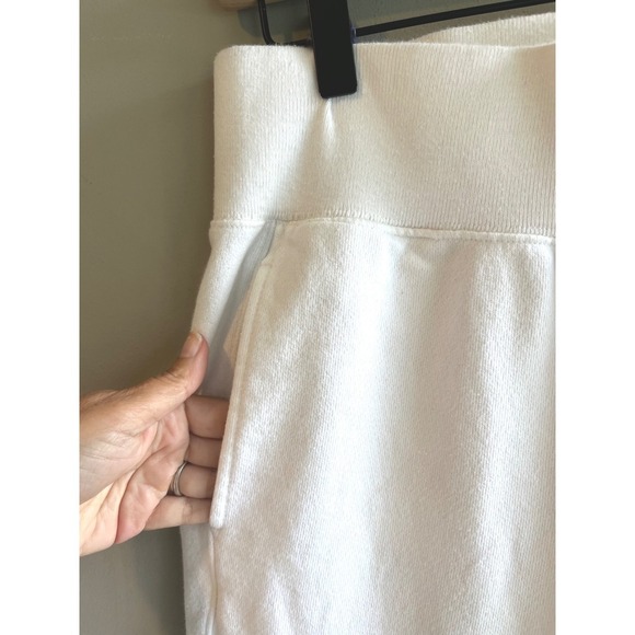 Vintage Reverse Weave White Champion Sweatpants M Comfy Casual Basic Activewear - Picture 9 of 14